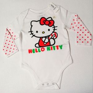 🔥SALE🔥Hello Kitty Sanrio Baby Christmas Onesie Bodysuit NWT Size 6-12M, 18-24M